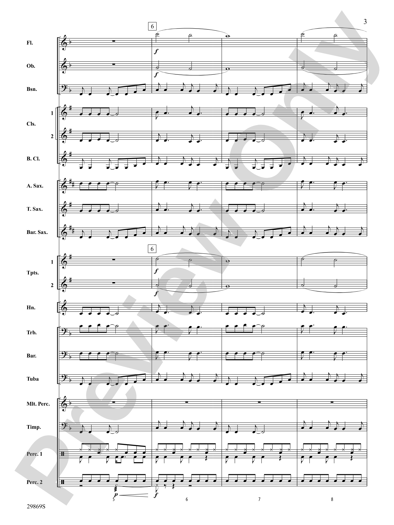 All Summer Long: Concert Band Conductor Score & Parts
