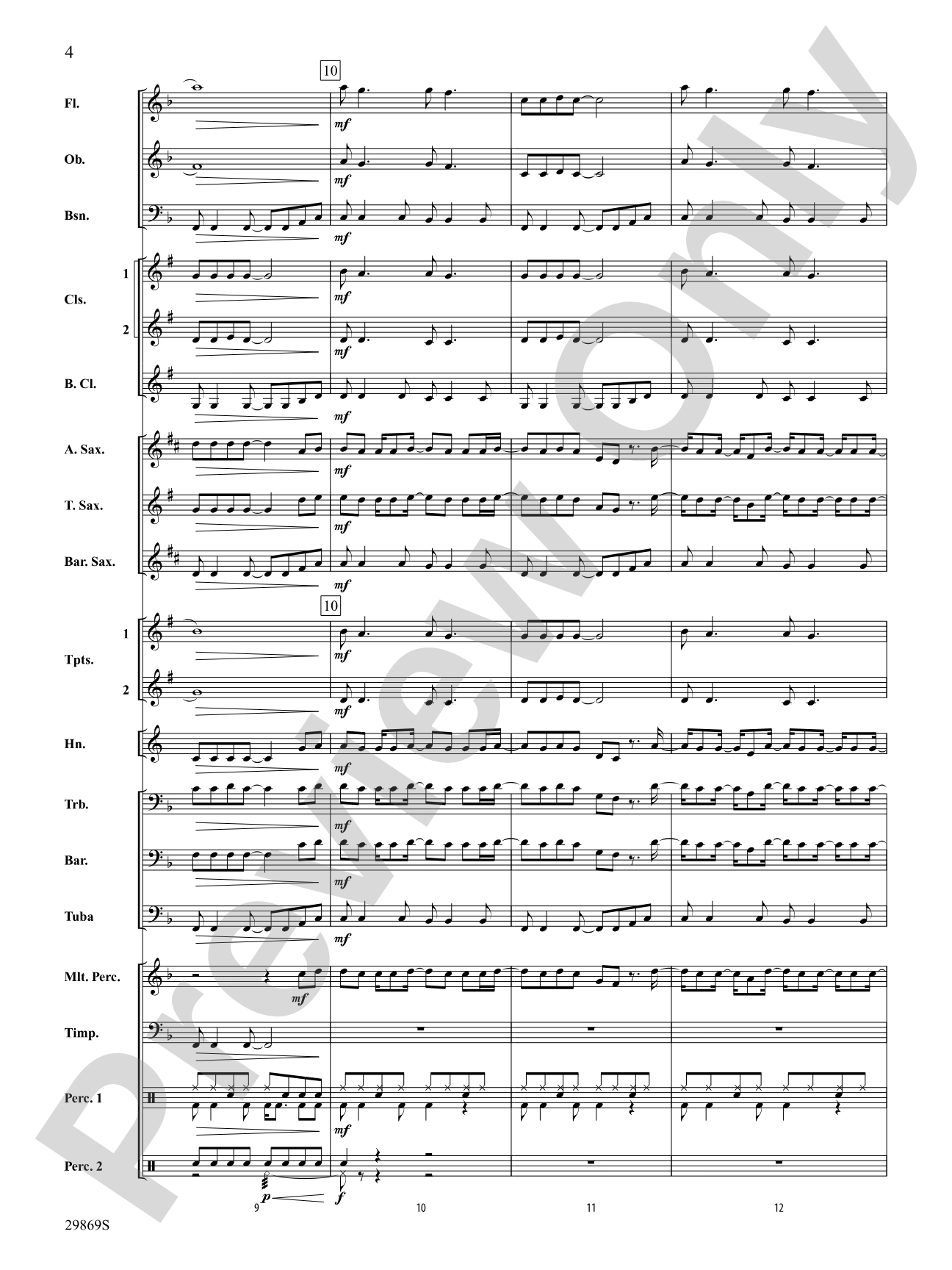 All Summer Long: Concert Band Conductor Score & Parts