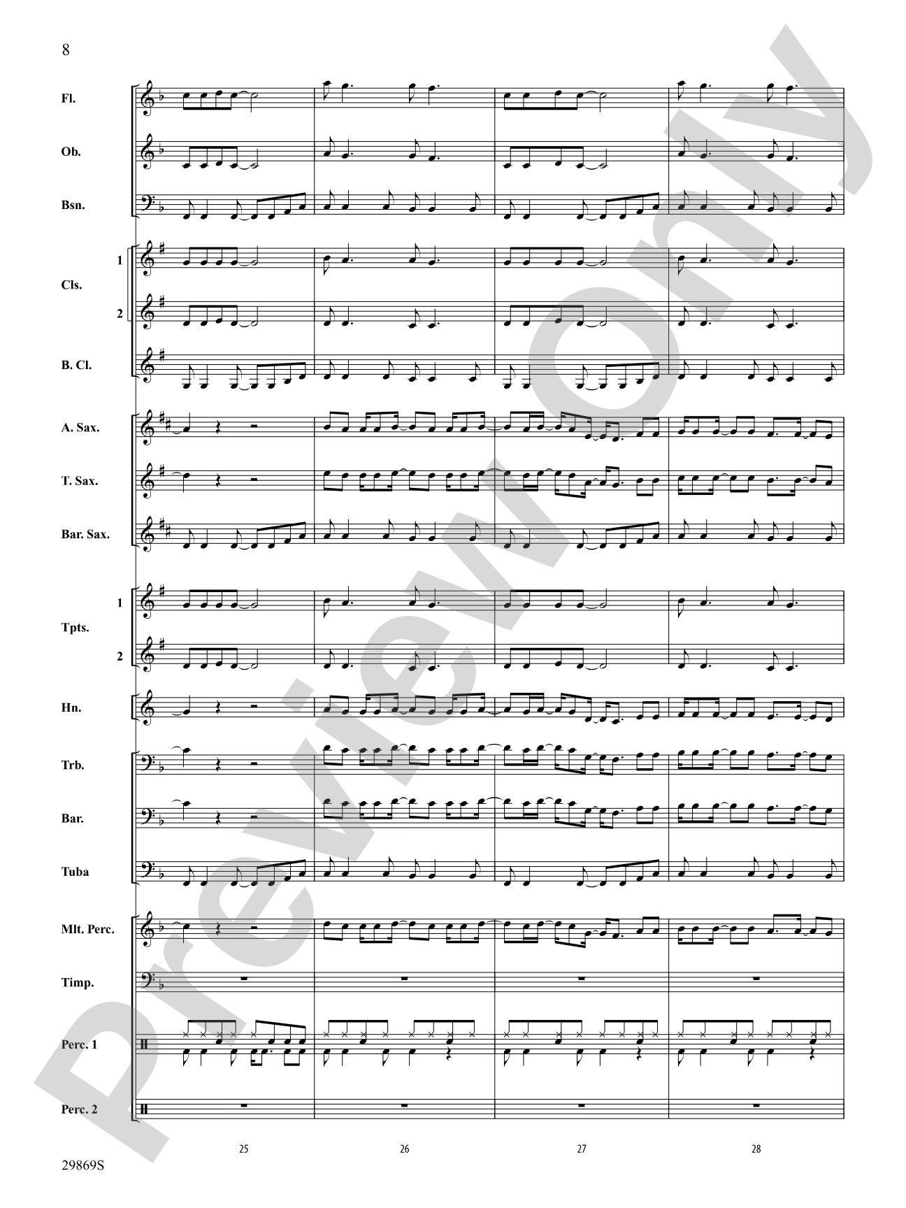 All Summer Long: Concert Band Conductor Score & Parts