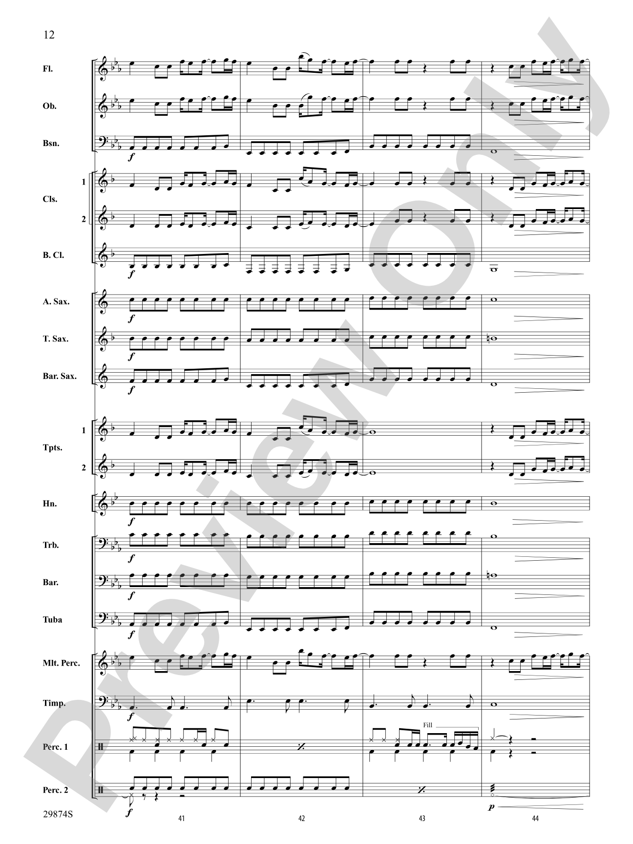 If Today Was Your Last Day: Concert Band Conductor Score & Parts