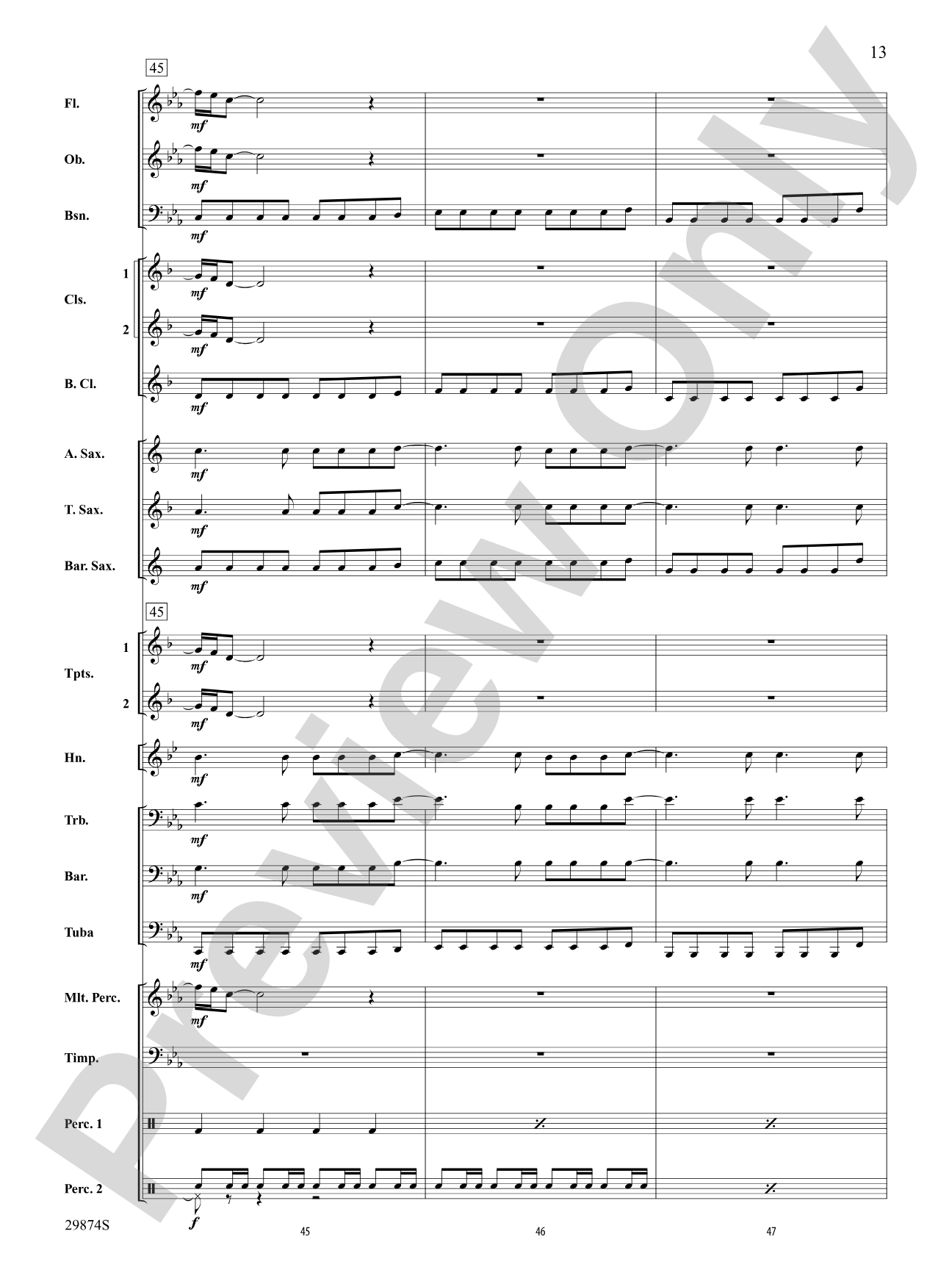 If Today Was Your Last Day: Concert Band Conductor Score & Parts