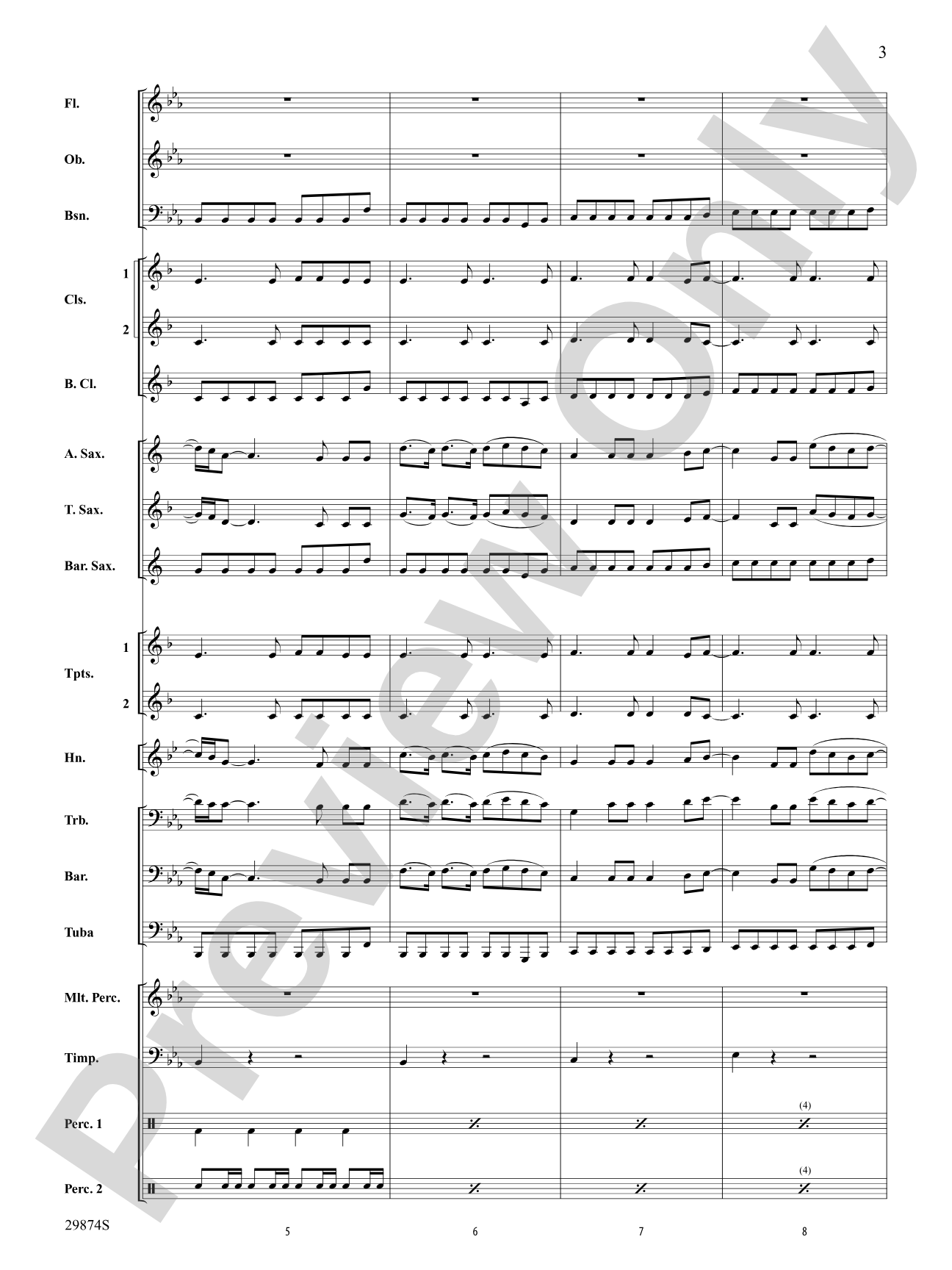 If Today Was Your Last Day: Concert Band Conductor Score & Parts