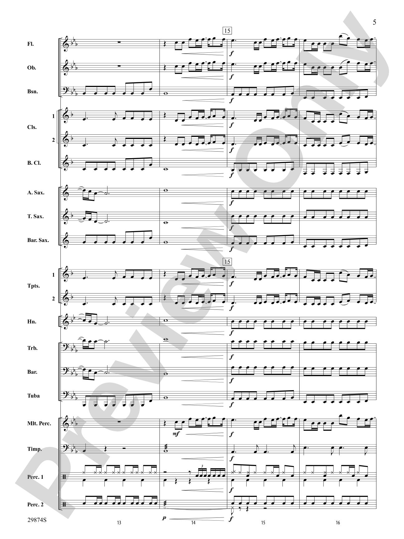 If Today Was Your Last Day: Concert Band Conductor Score & Parts