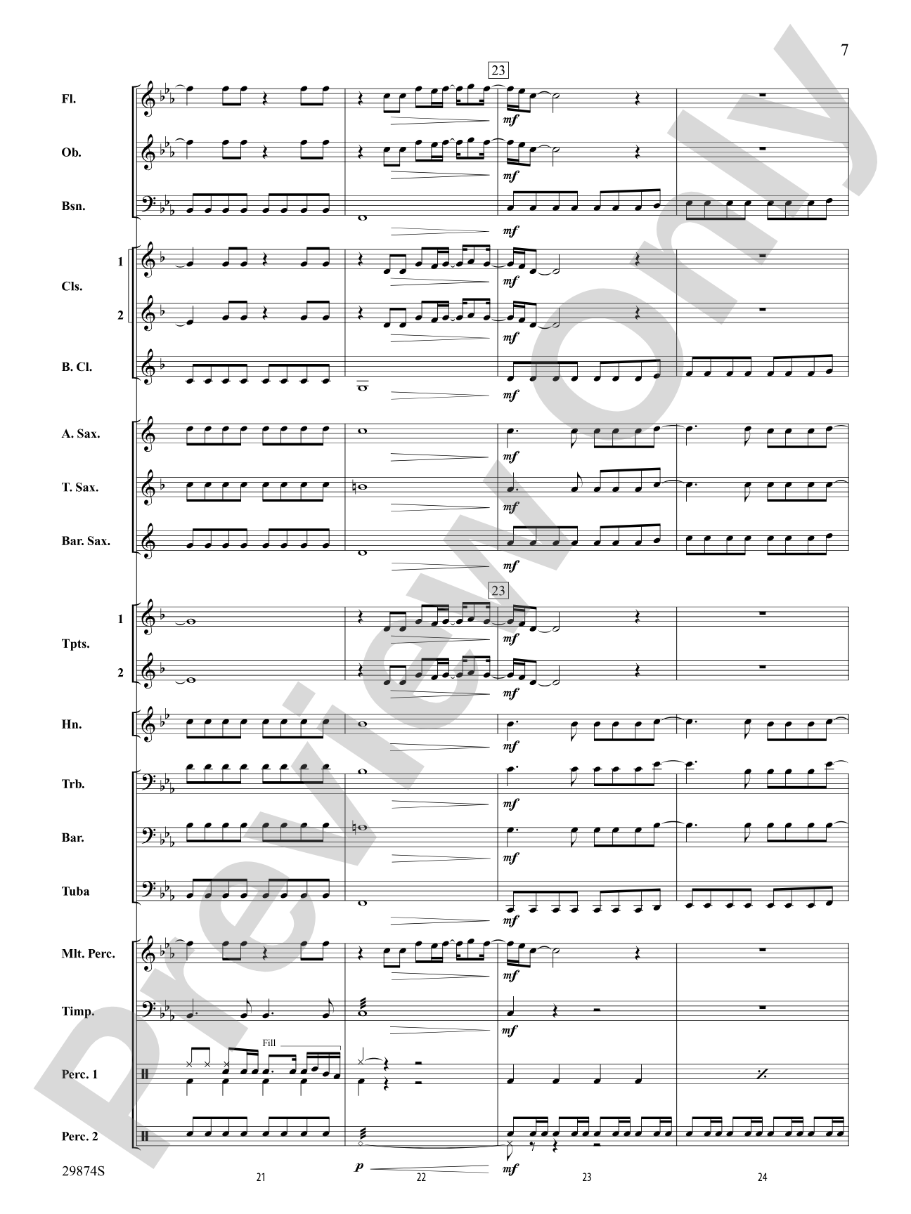 If Today Was Your Last Day: Concert Band Conductor Score & Parts