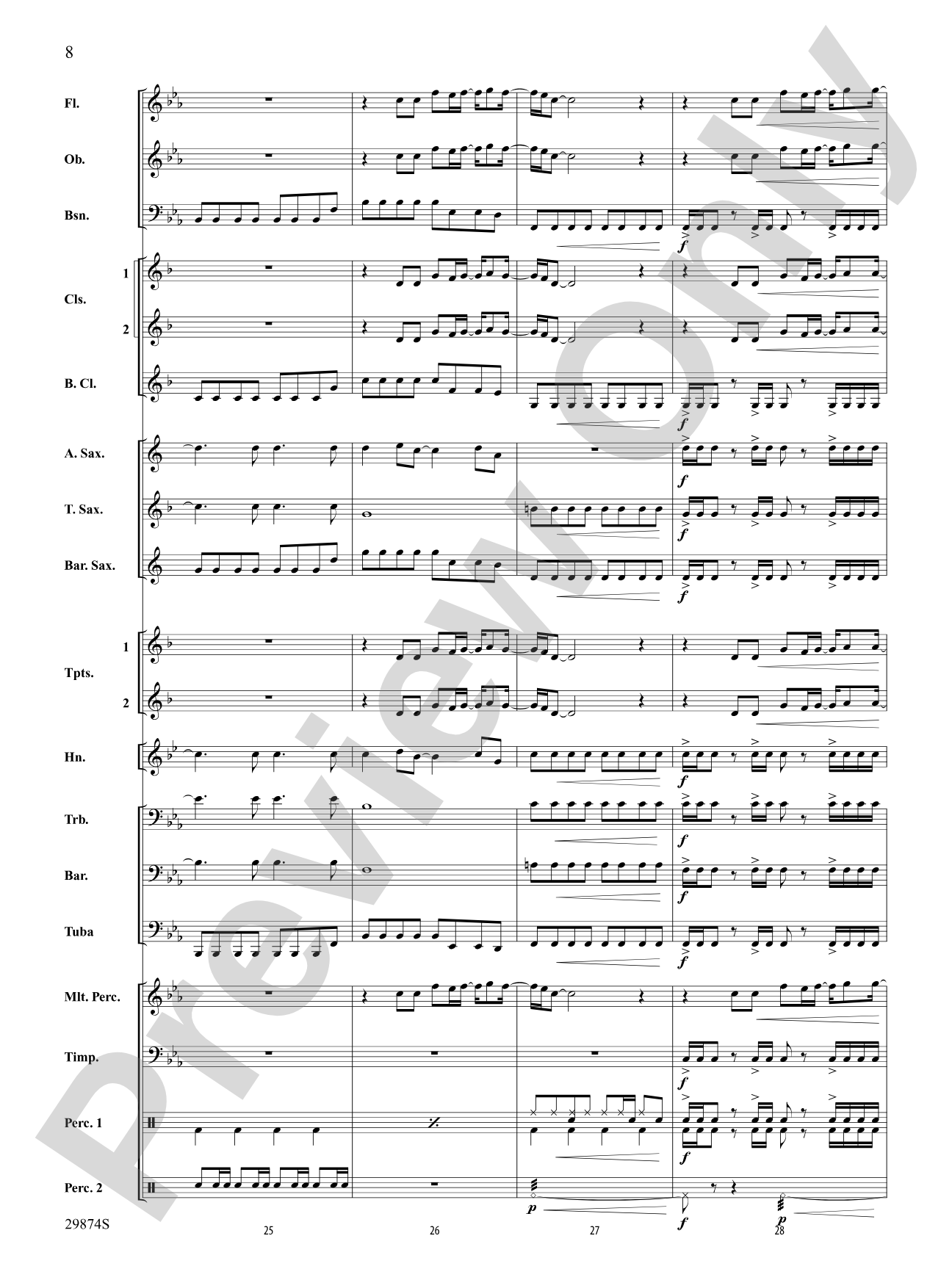If Today Was Your Last Day: Concert Band Conductor Score & Parts
