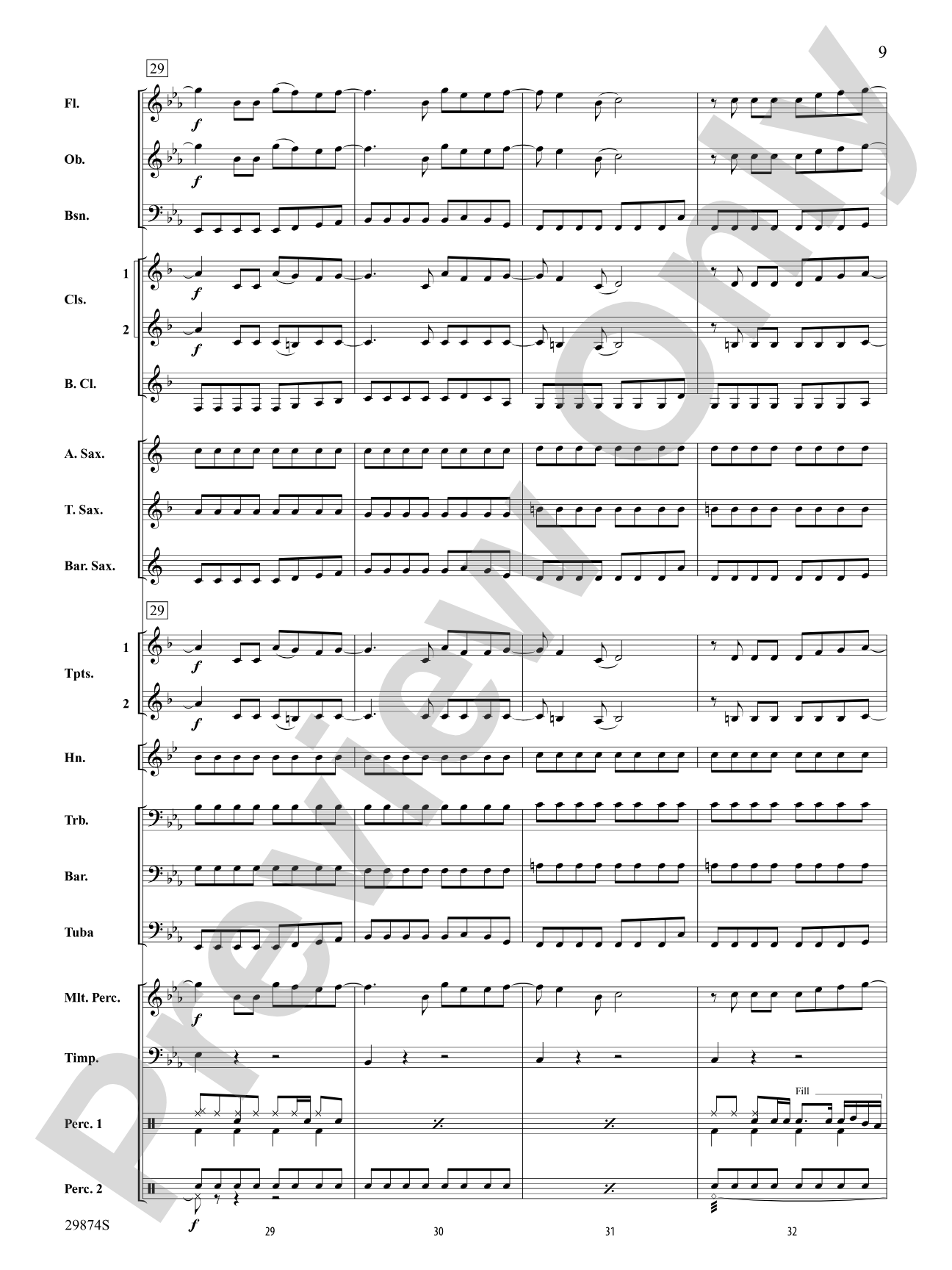 If Today Was Your Last Day: Concert Band Conductor Score & Parts
