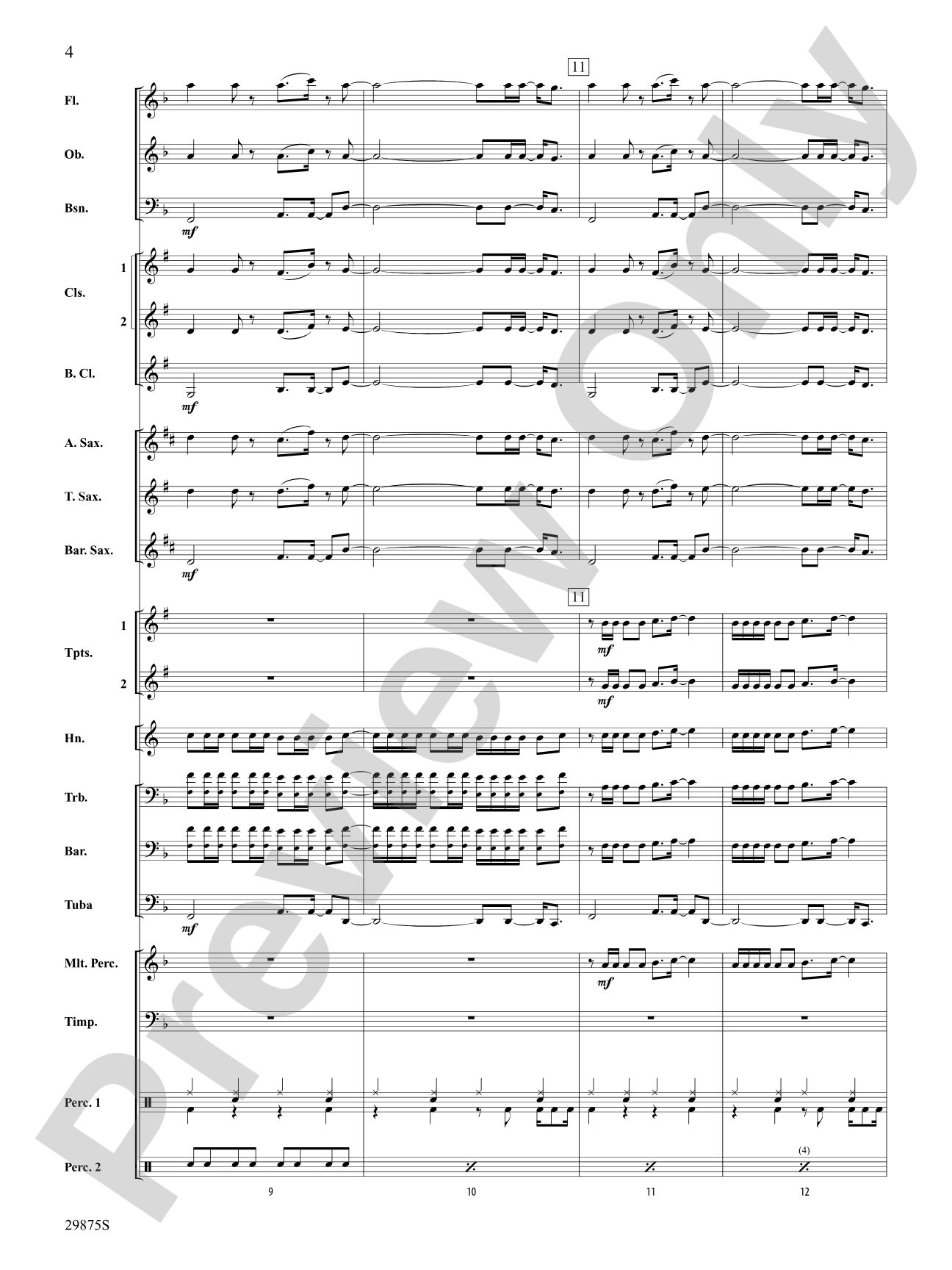 Party in the U.S.A.: Concert Band Conductor Score & Parts