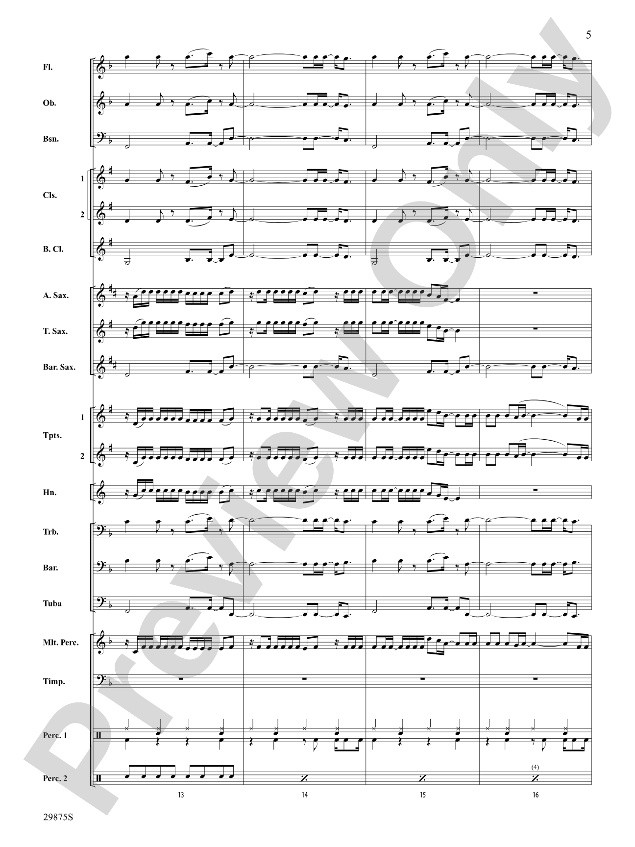 Party in the U.S.A.: Concert Band Conductor Score & Parts