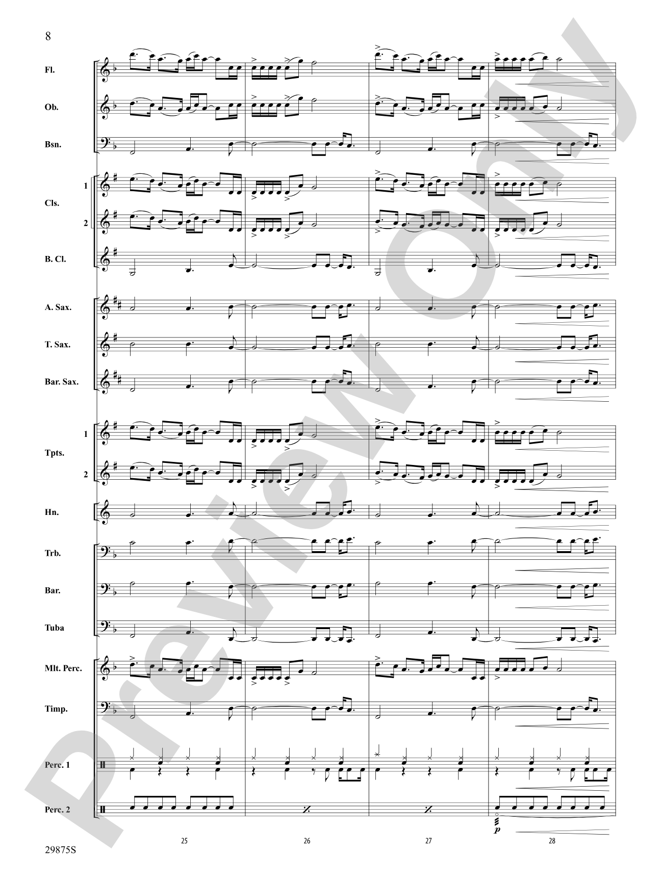 Party in the U.S.A.: Concert Band Conductor Score & Parts