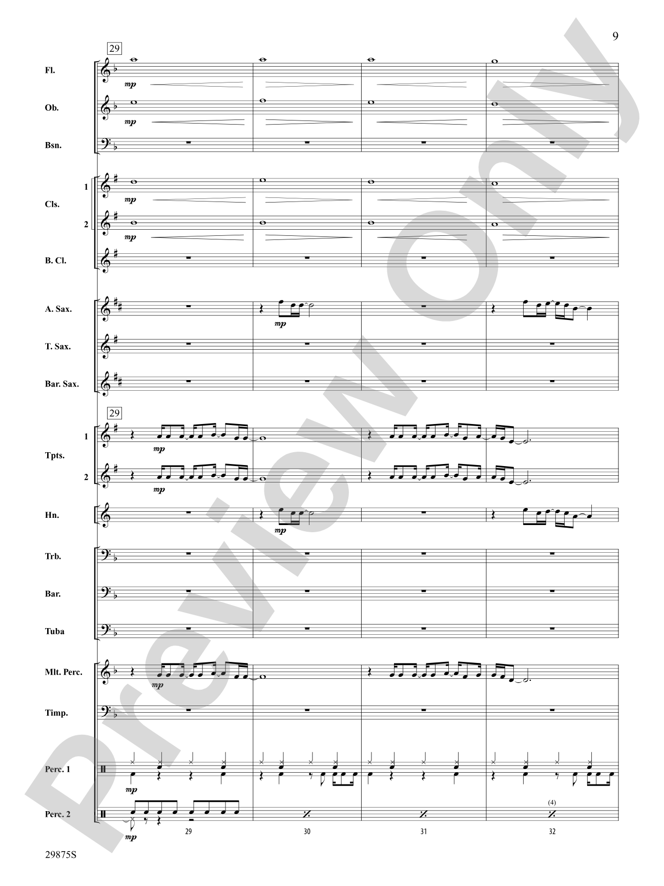 Party in the U.S.A.: Concert Band Conductor Score & Parts