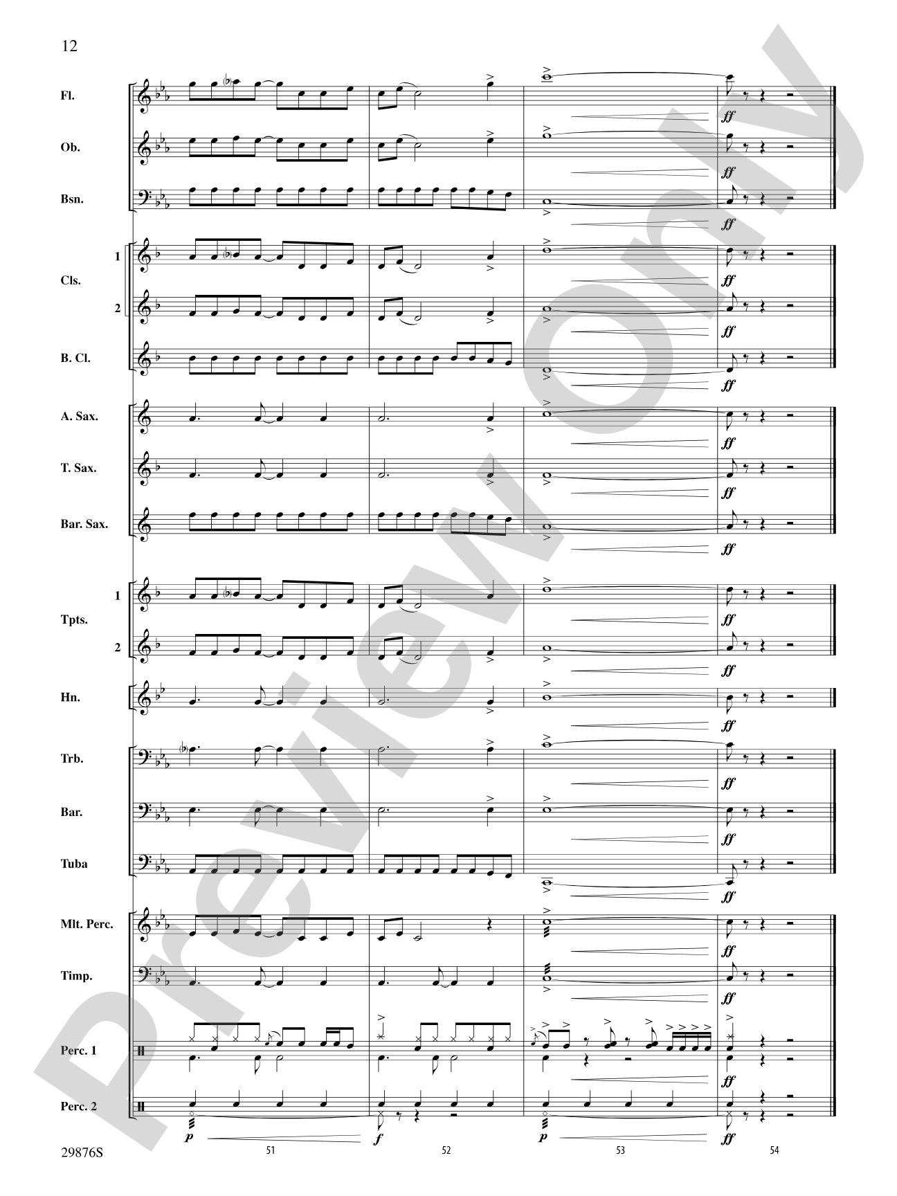 Second Chance: Concert Band Conductor Score & Parts