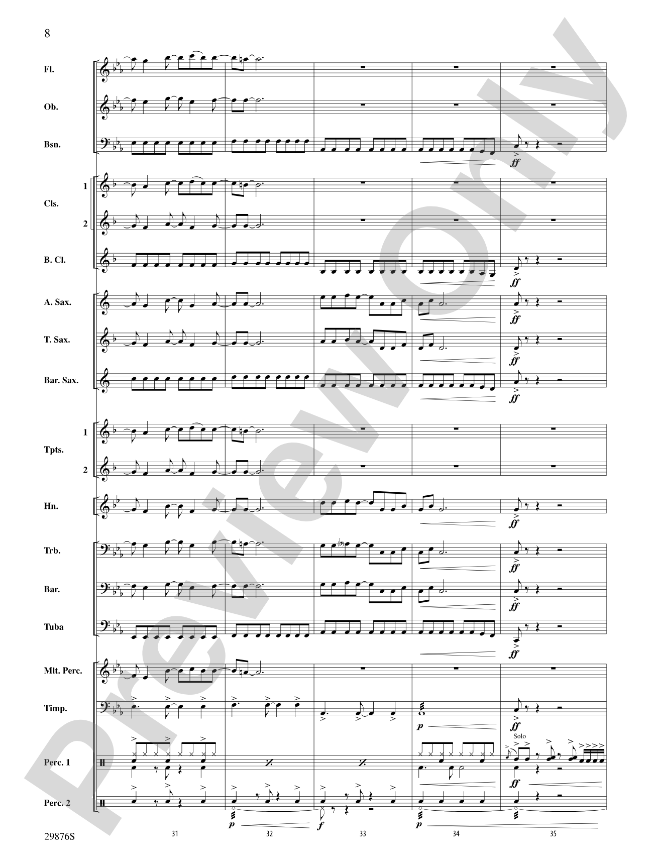 Second Chance: Concert Band Conductor Score & Parts
