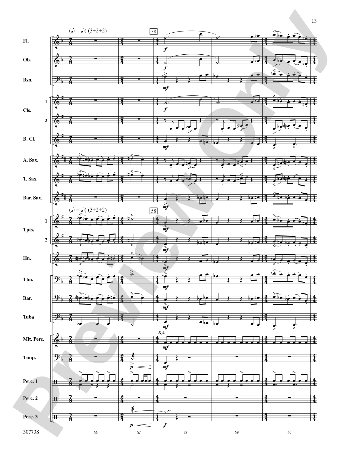 Sun Peaks: Concert Band Conductor Score & Parts