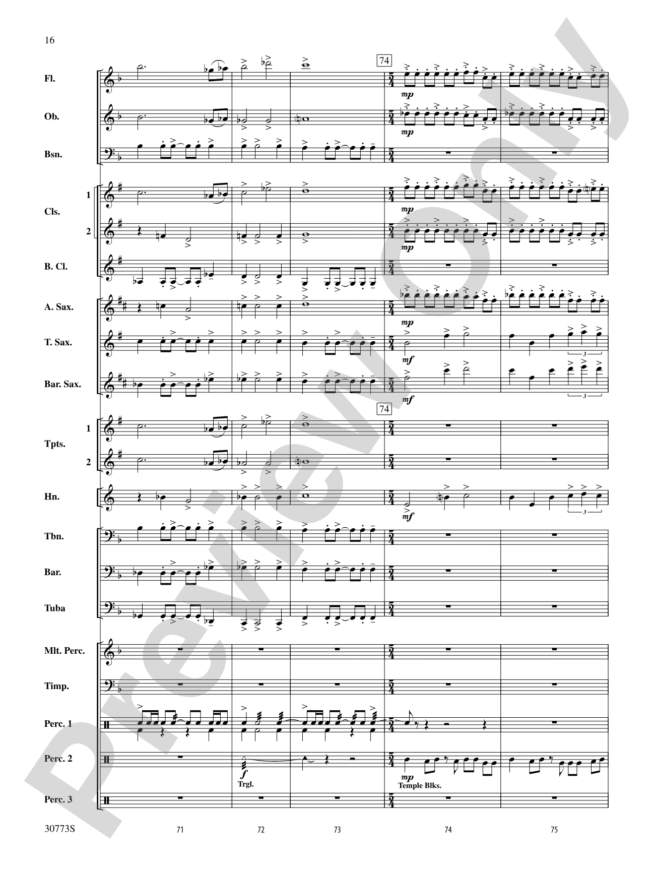 Sun Peaks: Concert Band Conductor Score & Parts