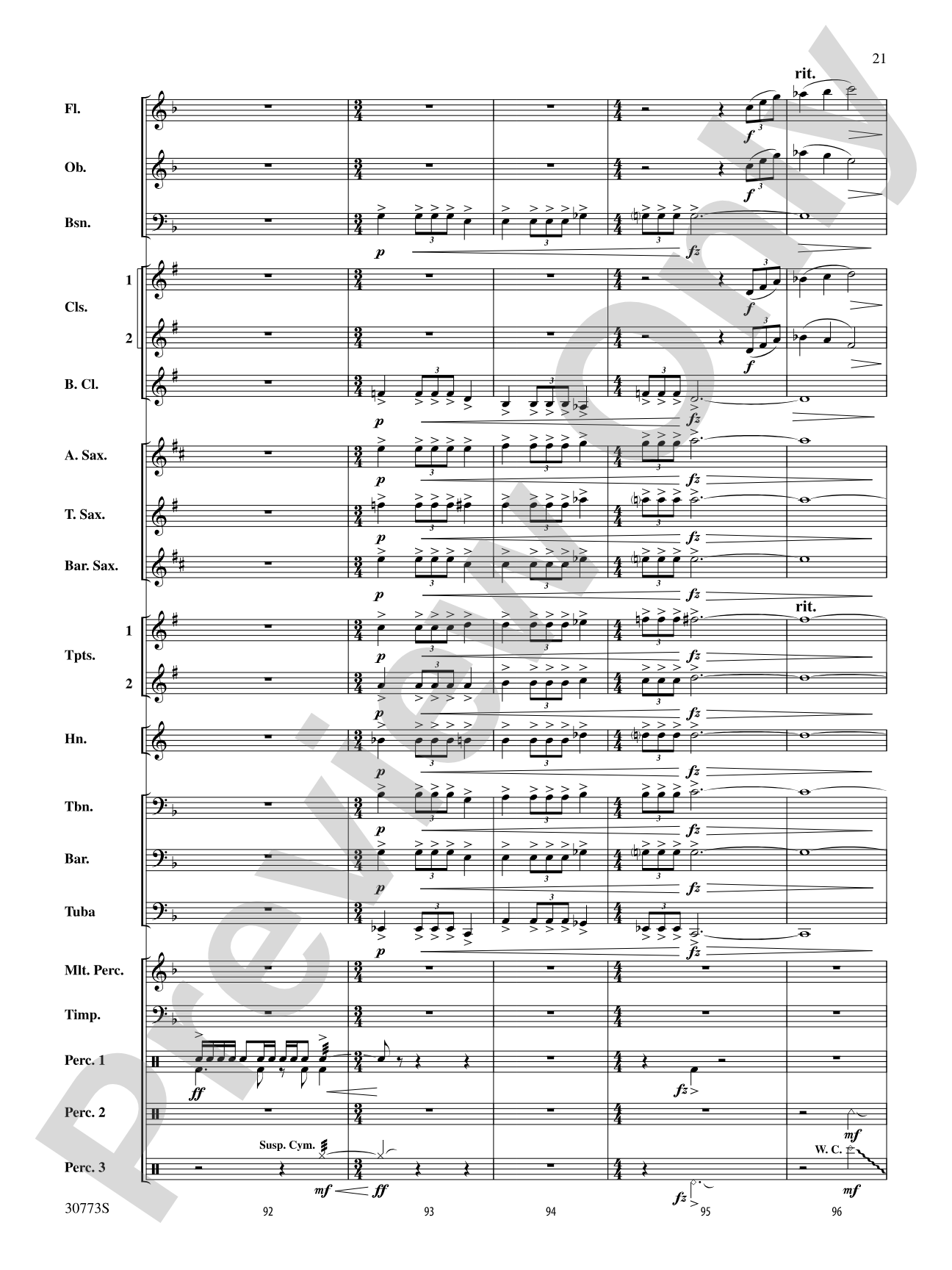 Sun Peaks: Concert Band Conductor Score & Parts