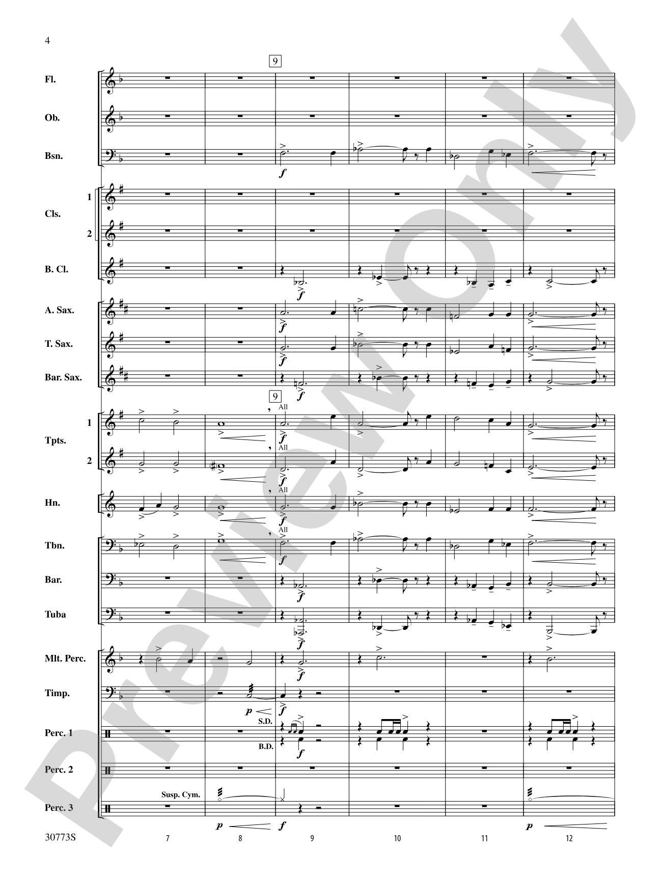 Sun Peaks: Concert Band Conductor Score & Parts
