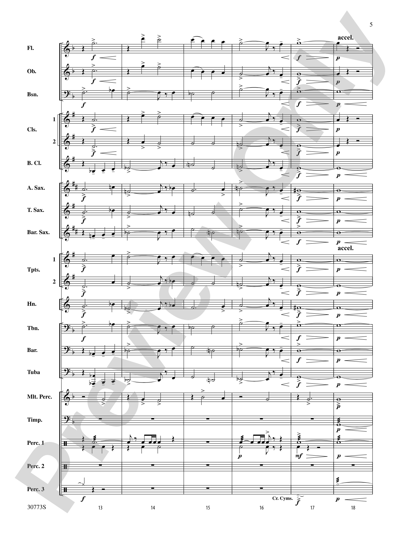 Sun Peaks: Concert Band Conductor Score & Parts