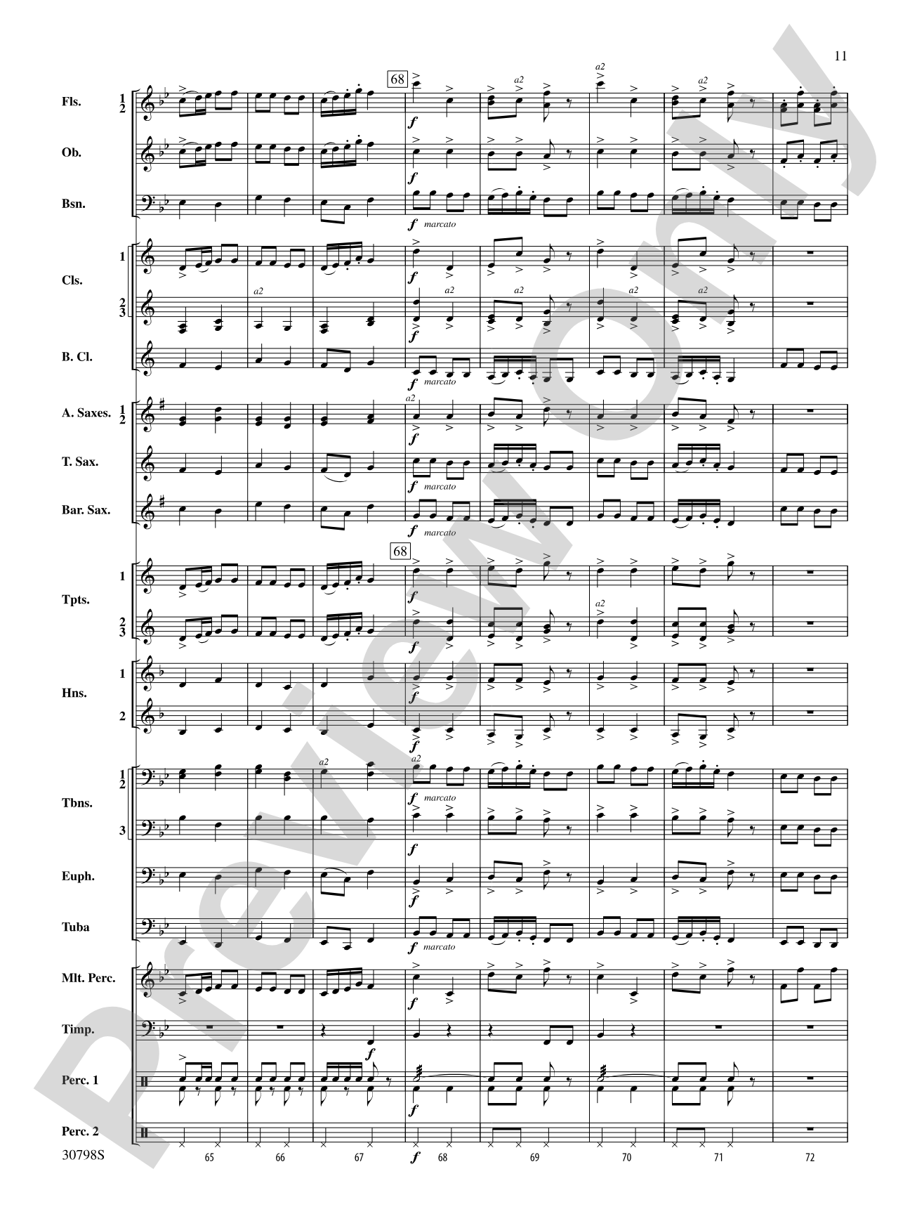 Finale (from Serenade for Strings in C Major, Op. 48, Movement #4 (Terma Russo)): Concert Band Conductor Score & Parts