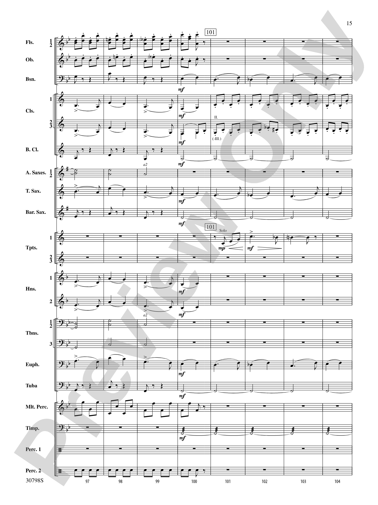 Finale (from Serenade for Strings in C Major, Op. 48, Movement #4 (Terma Russo)): Concert Band Conductor Score & Parts