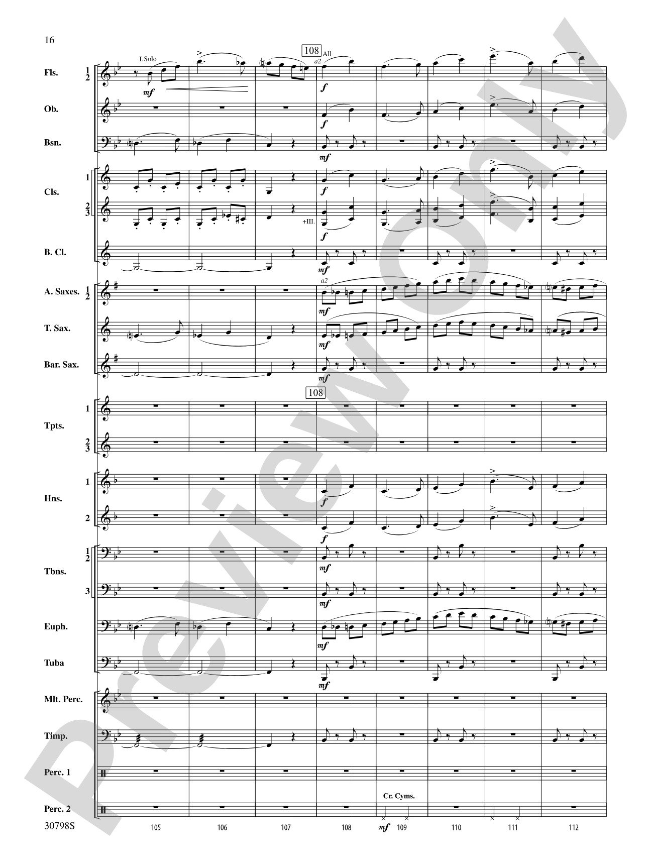 Finale (from Serenade for Strings in C Major, Op. 48, Movement #4 (Terma Russo)): Concert Band Conductor Score & Parts