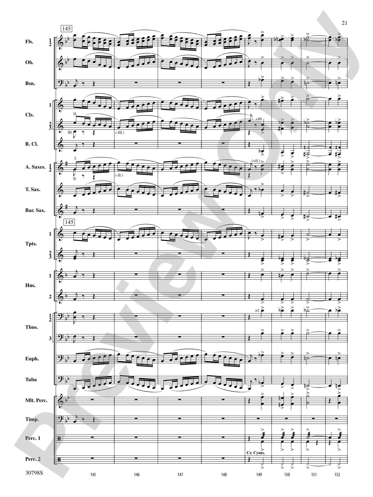 Finale (from Serenade for Strings in C Major, Op. 48, Movement #4 (Terma Russo)): Concert Band Conductor Score & Parts