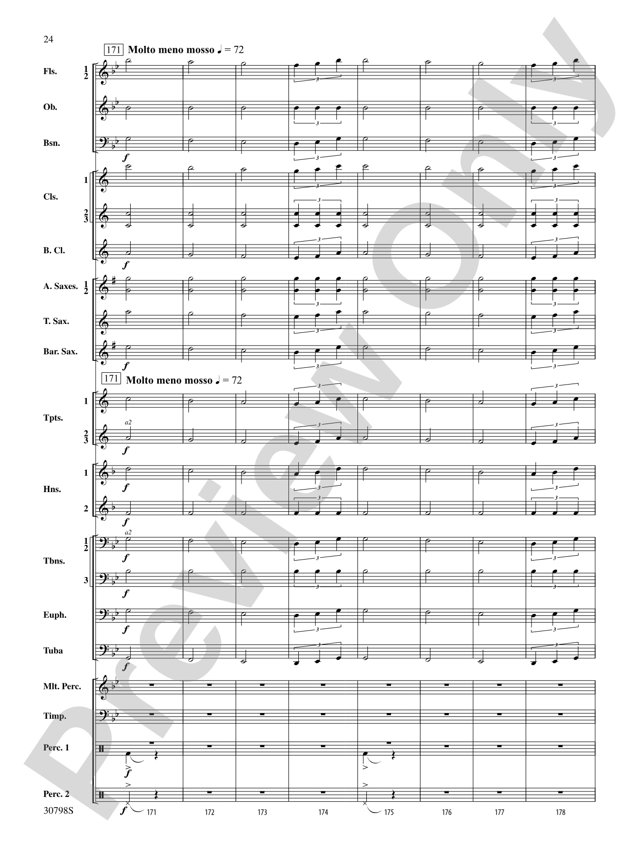 Finale (from Serenade for Strings in C Major, Op. 48, Movement #4 (Terma Russo)): Concert Band Conductor Score & Parts