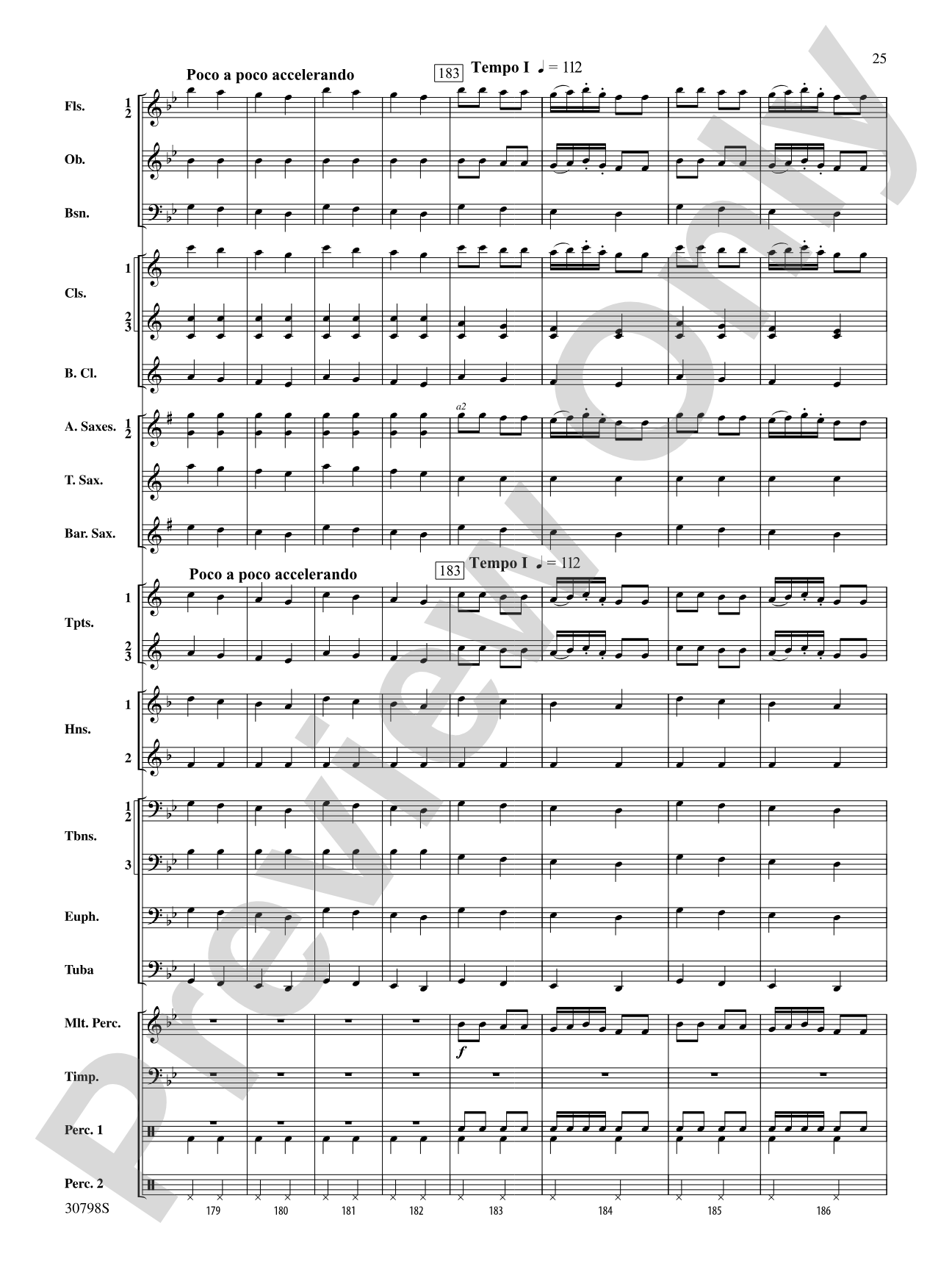 Finale (from Serenade for Strings in C Major, Op. 48, Movement #4 (Terma Russo)): Concert Band Conductor Score & Parts