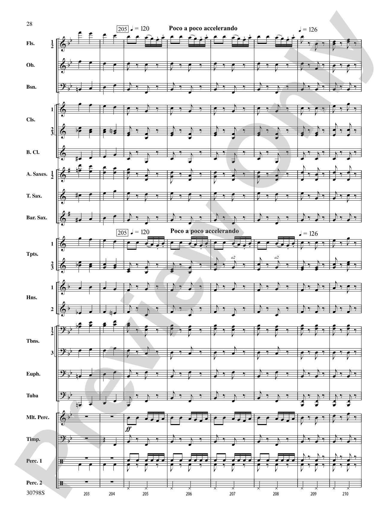 Finale (from Serenade for Strings in C Major, Op. 48, Movement #4 (Terma Russo)): Concert Band Conductor Score & Parts
