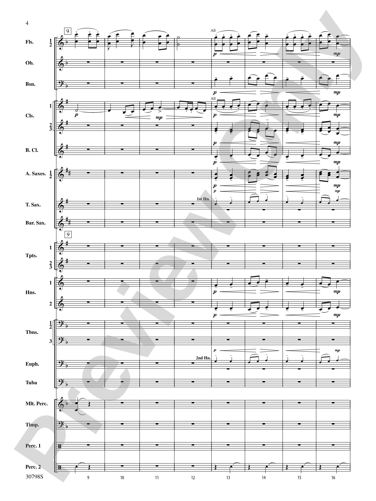 Finale (from Serenade for Strings in C Major, Op. 48, Movement #4 (Terma Russo)): Concert Band Conductor Score & Parts