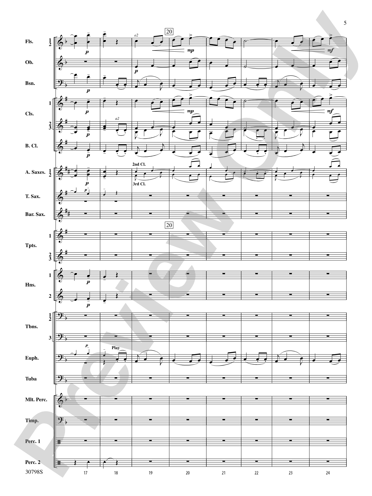 Finale (from Serenade for Strings in C Major, Op. 48, Movement #4 (Terma Russo)): Concert Band Conductor Score & Parts