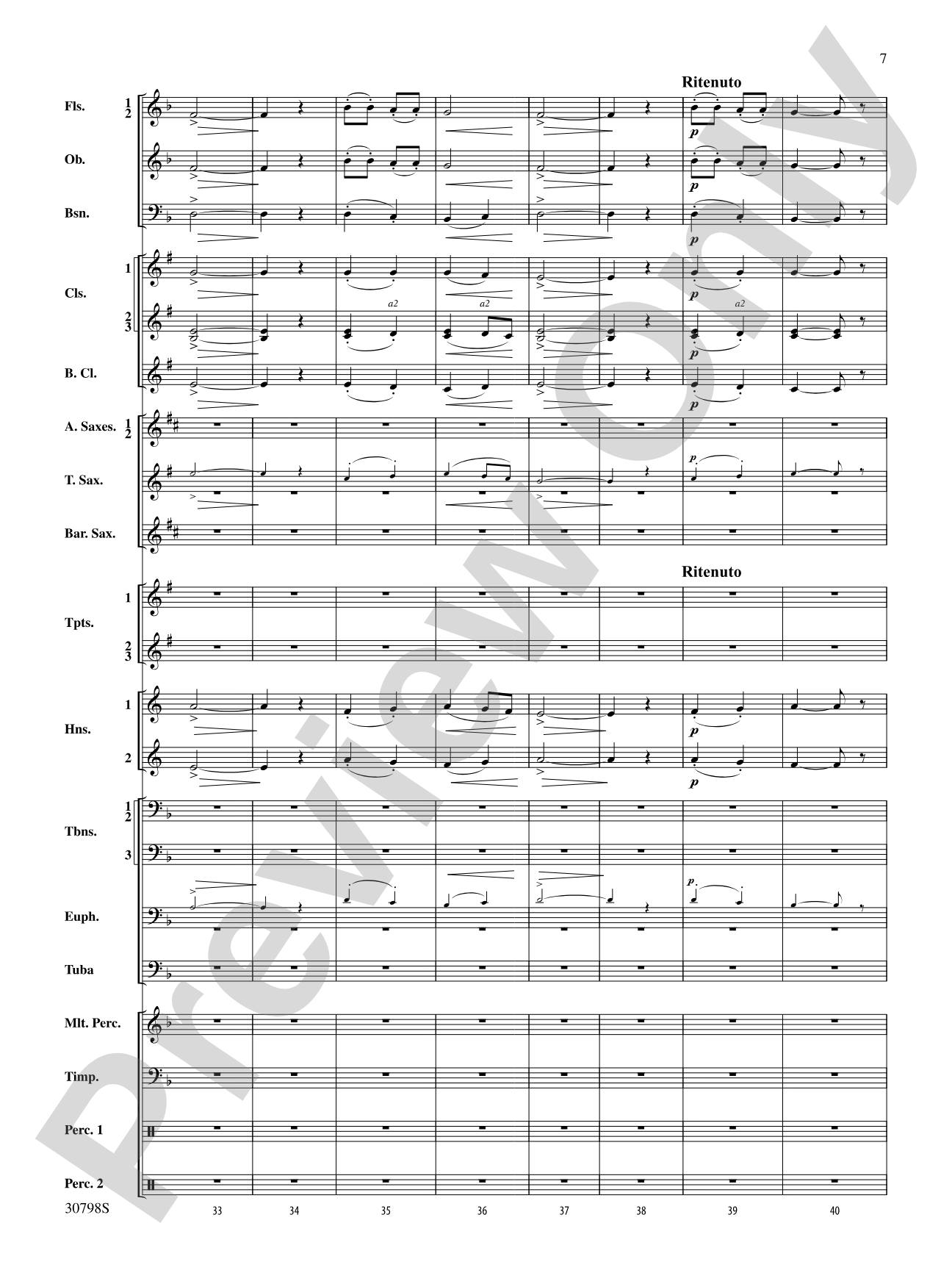 Finale (from Serenade for Strings in C Major, Op. 48, Movement #4 (Terma Russo)): Concert Band Conductor Score & Parts