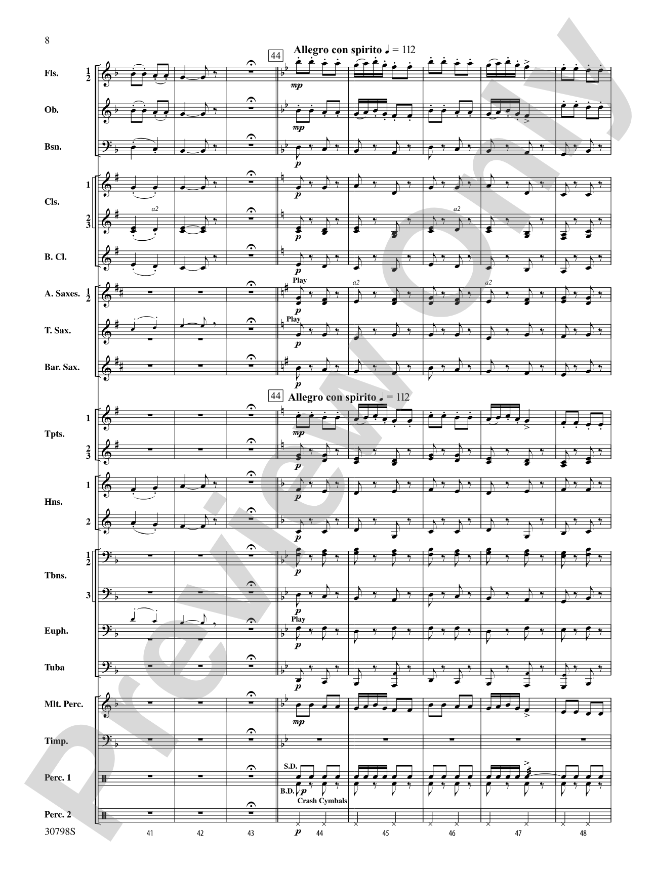 Finale (from Serenade for Strings in C Major, Op. 48, Movement #4 (Terma Russo)): Concert Band Conductor Score & Parts