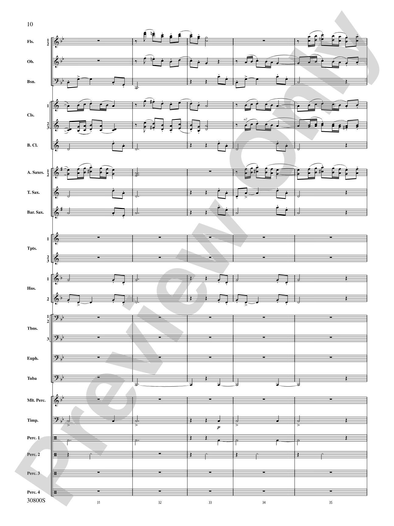 Quatre Fantasie: Concert Band Conductor Score & Parts