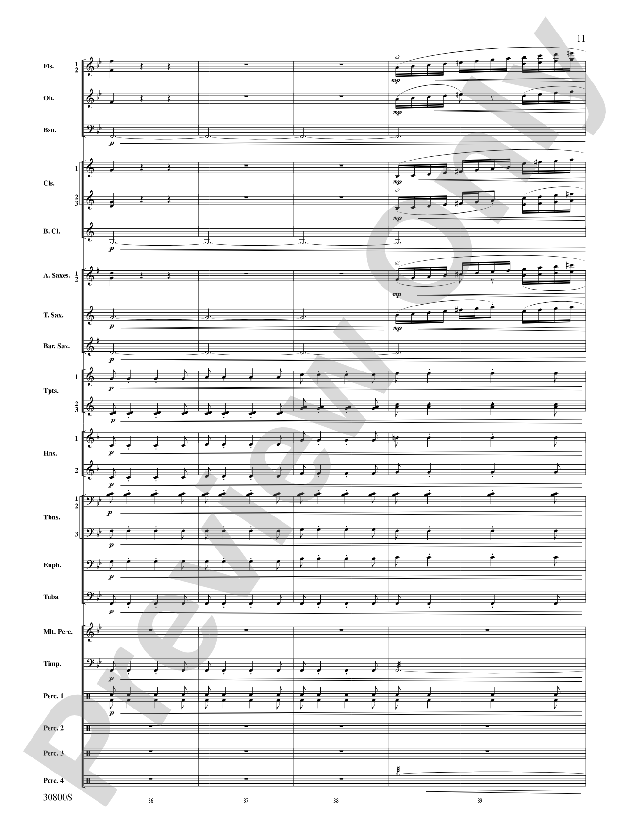 Quatre Fantasie: Concert Band Conductor Score & Parts