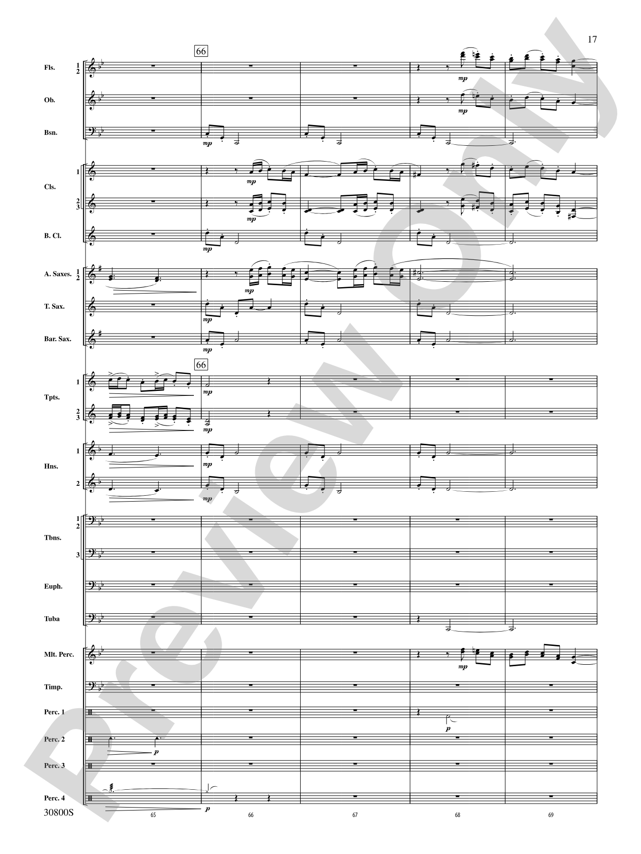 Quatre Fantasie: Concert Band Conductor Score & Parts