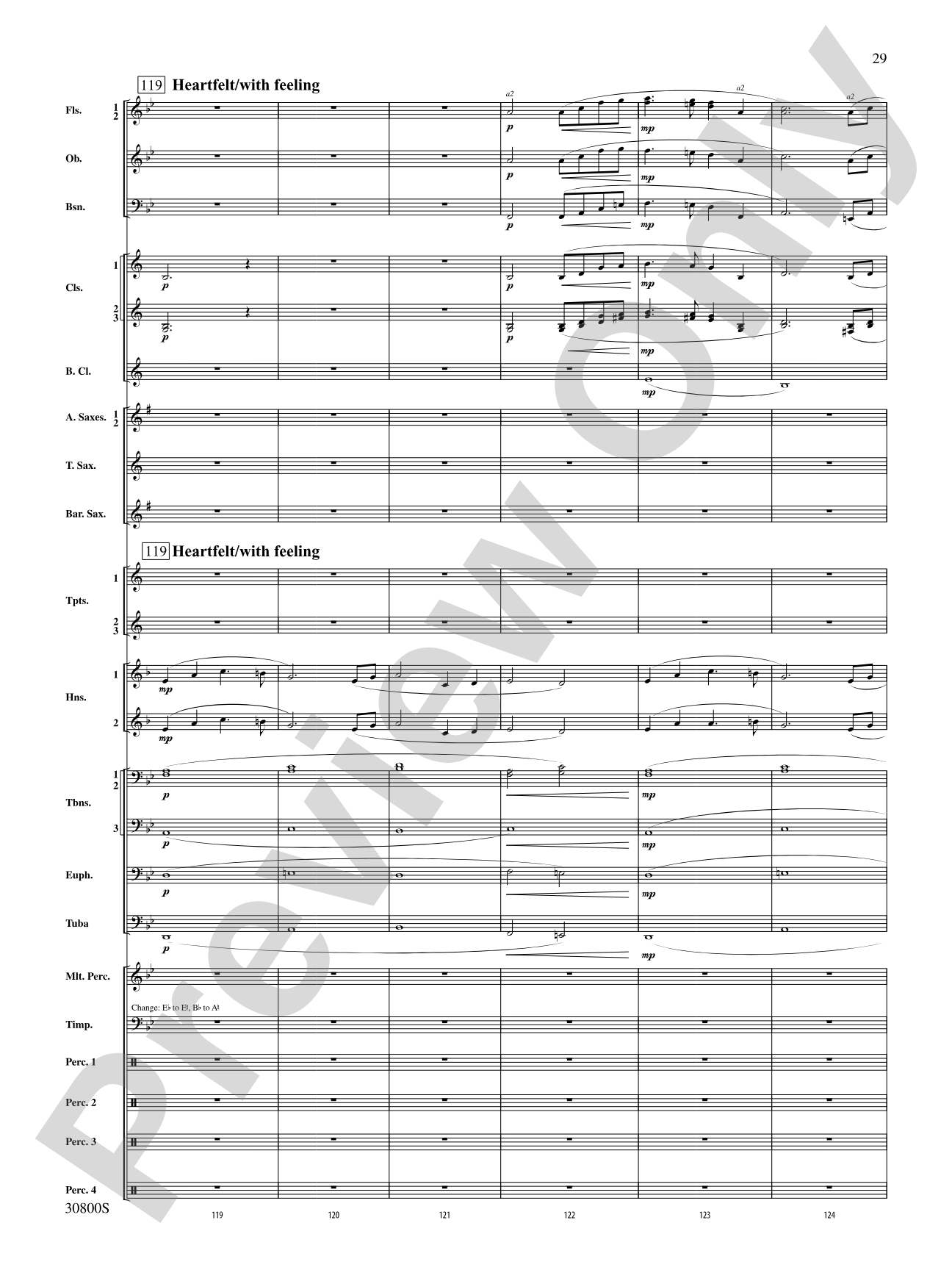 Quatre Fantasie: Concert Band Conductor Score & Parts