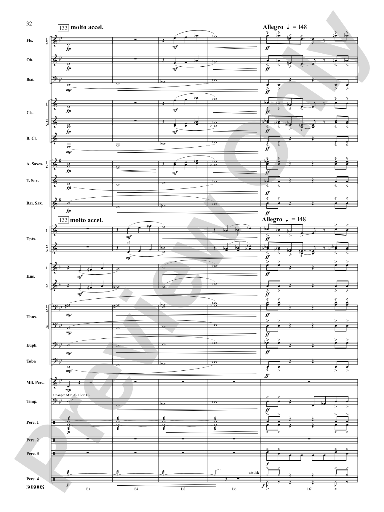 Quatre Fantasie: Concert Band Conductor Score & Parts