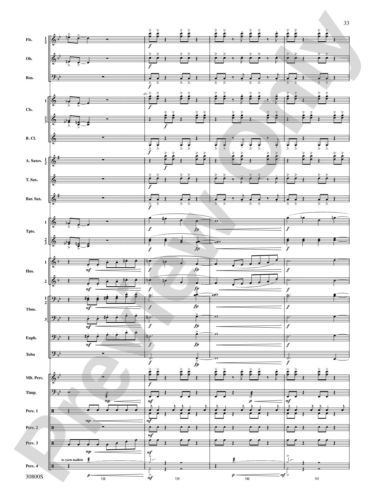 Quatre Fantasie: Concert Band Conductor Score & Parts