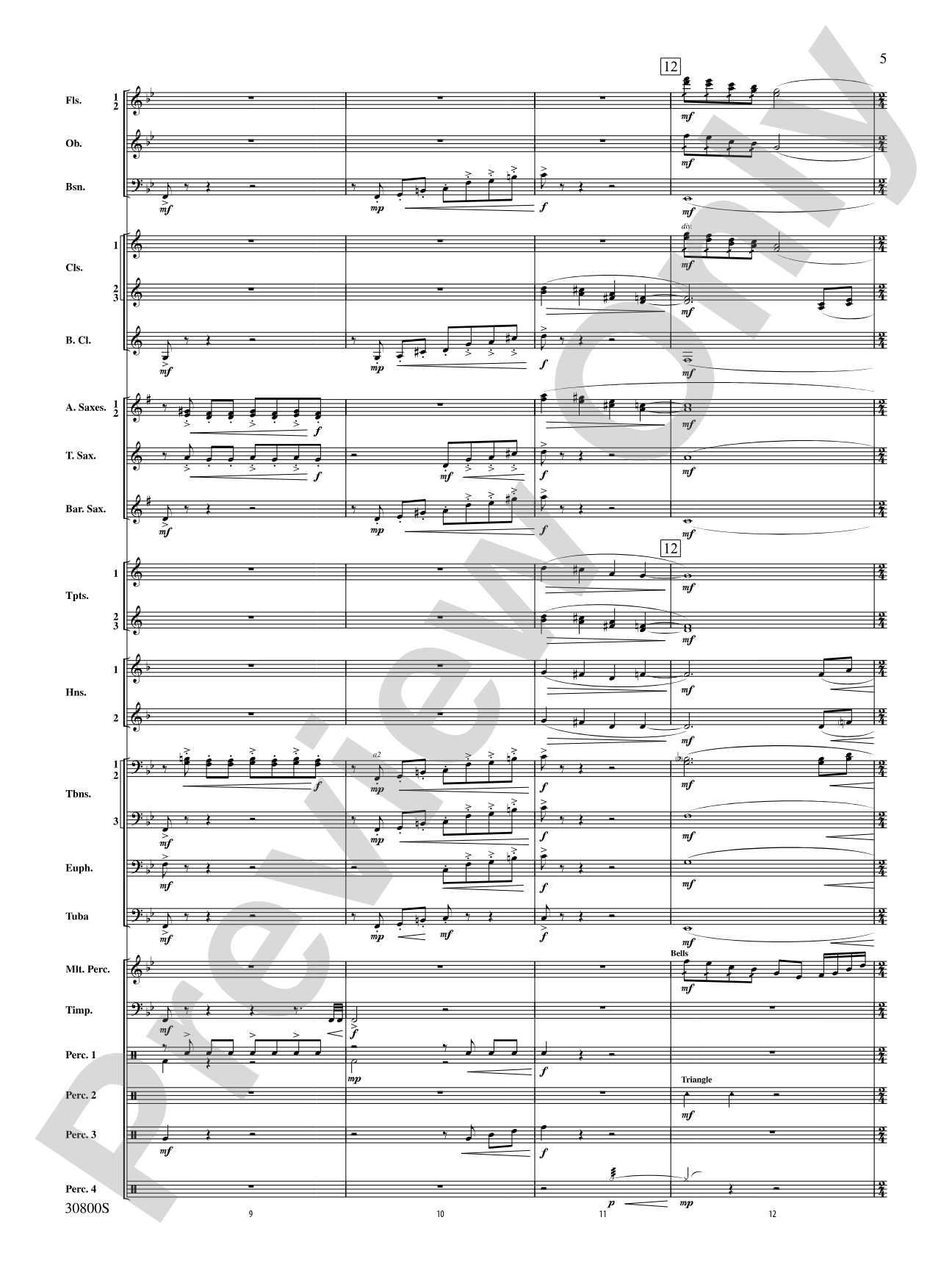 Quatre Fantasie: Concert Band Conductor Score & Parts