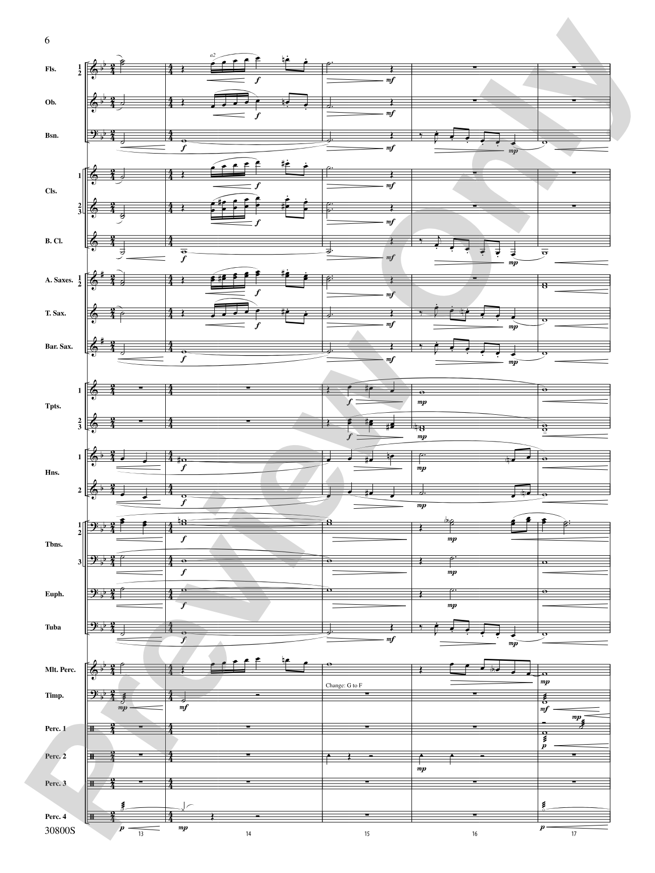 Quatre Fantasie: Concert Band Conductor Score & Parts
