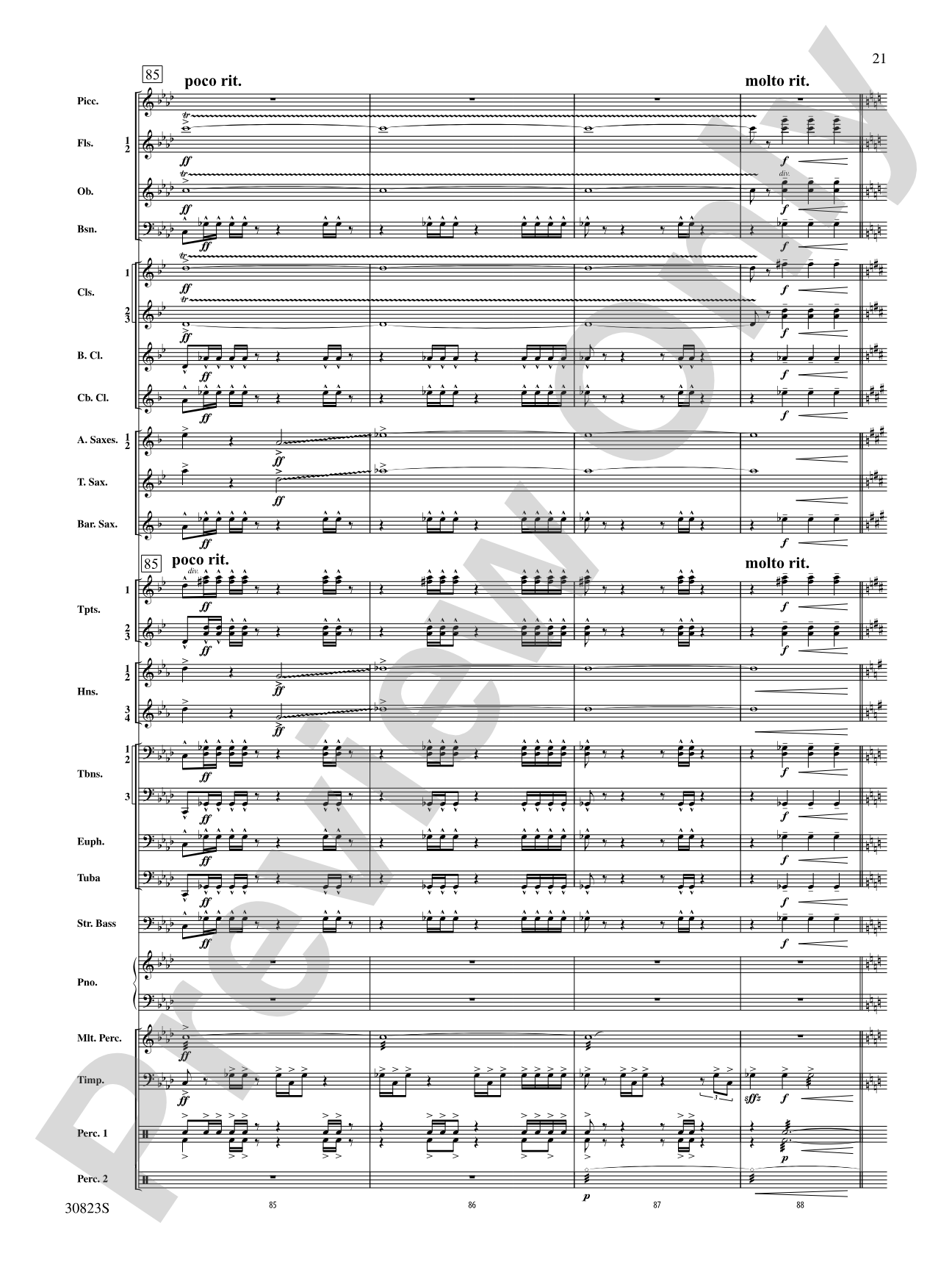 For All the Wyle Eternal: Concert Band Conductor Score & Parts