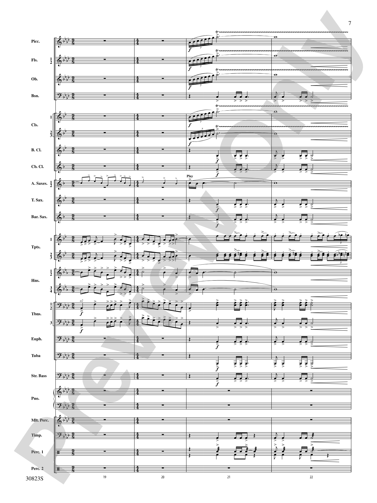 For All the Wyle Eternal: Concert Band Conductor Score & Parts