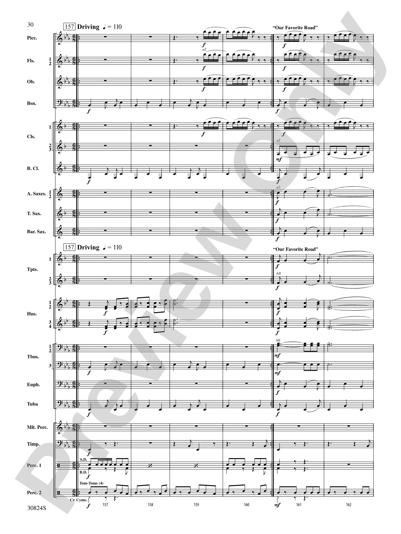 The American Road: Concert Band Conductor Score & Parts