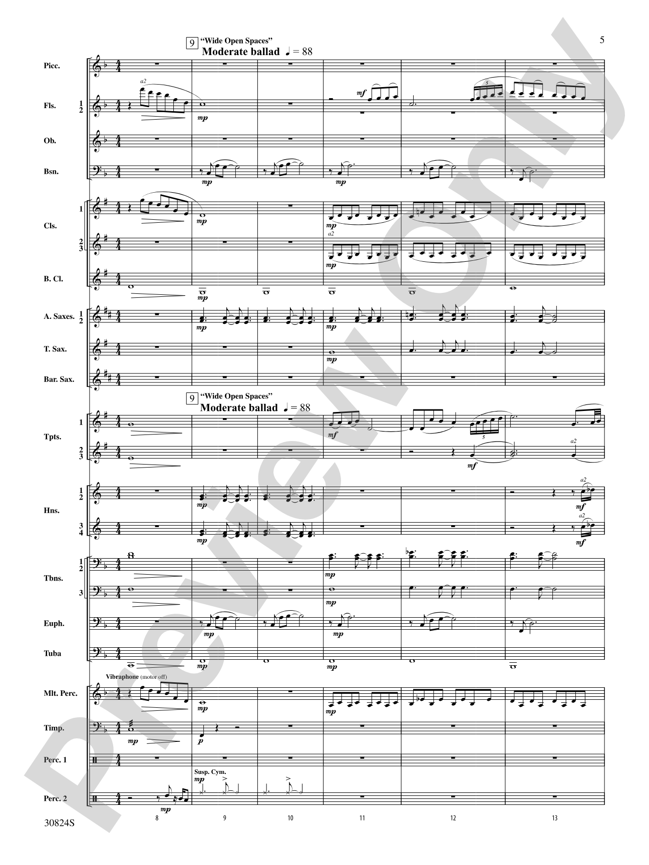 The American Road: Concert Band Conductor Score & Parts