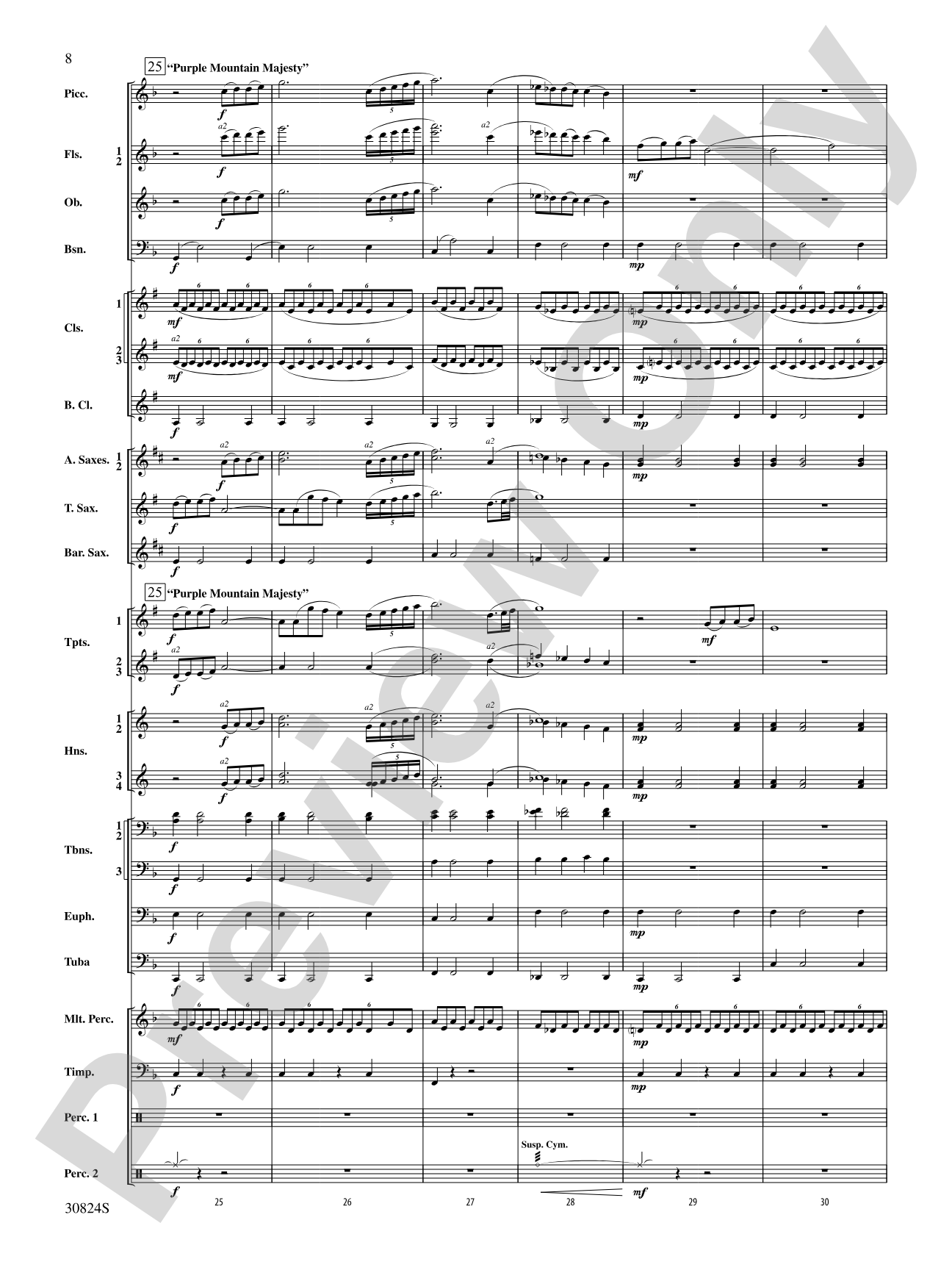 The American Road: Concert Band Conductor Score & Parts