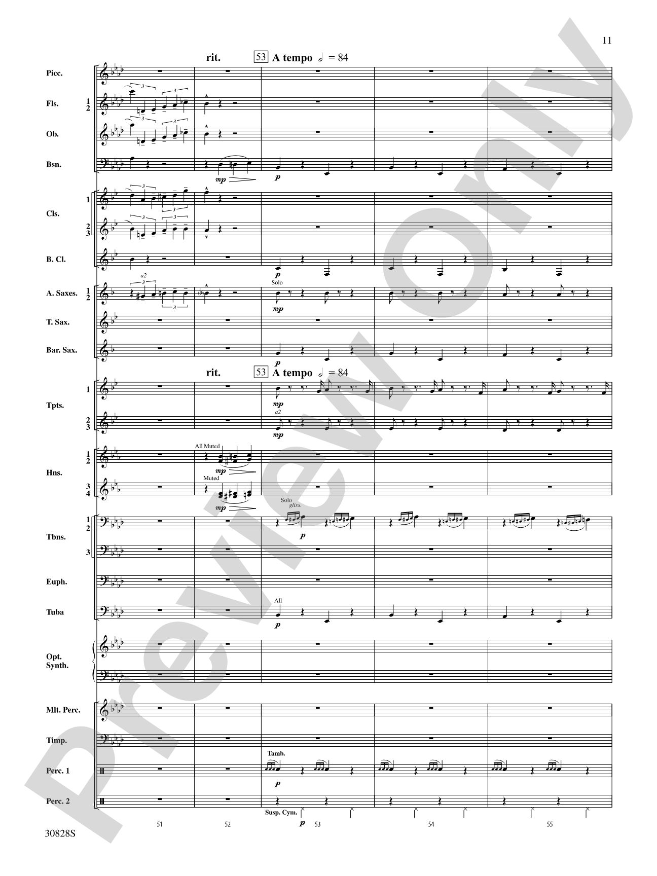 Tahiti Trot: Concert Band Conductor Score & Parts