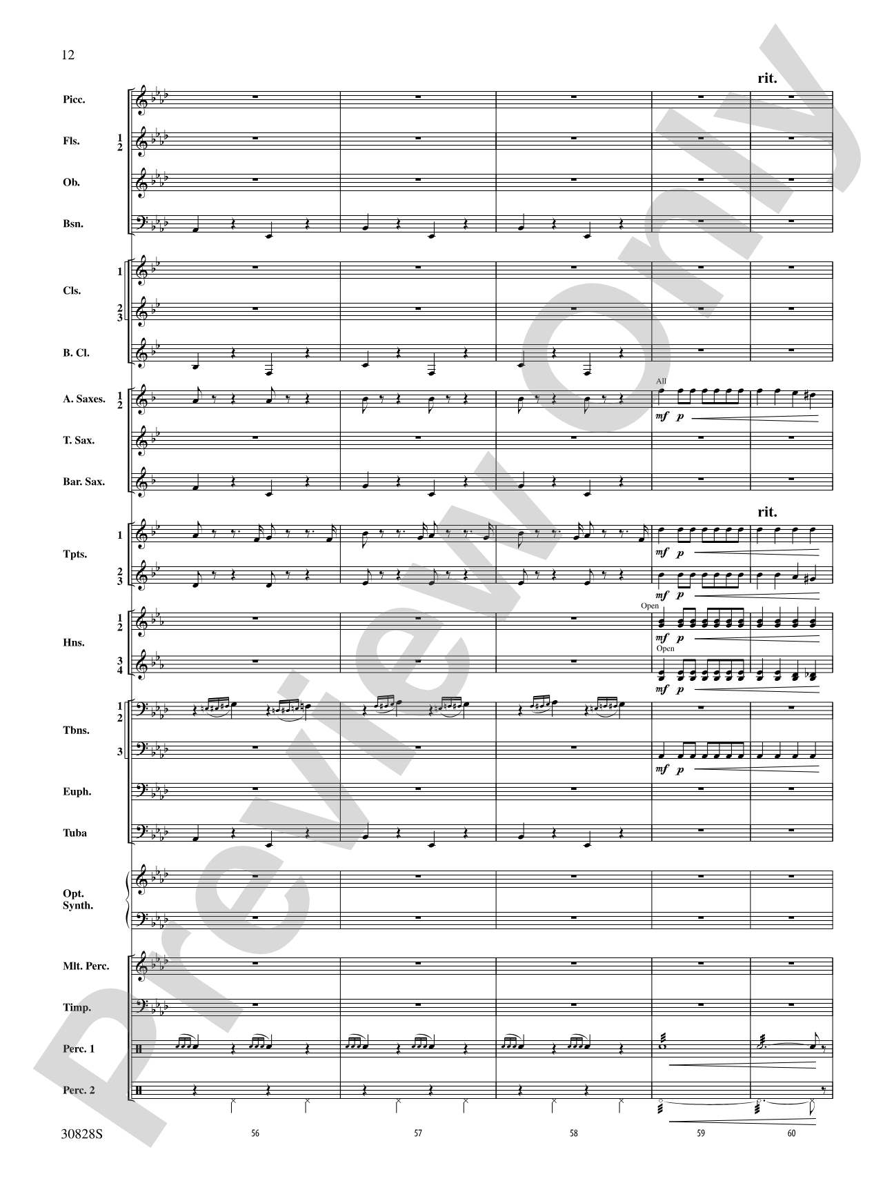 Tahiti Trot: Concert Band Conductor Score & Parts