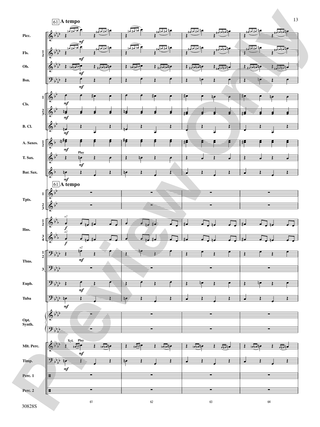 Tahiti Trot: Concert Band Conductor Score & Parts