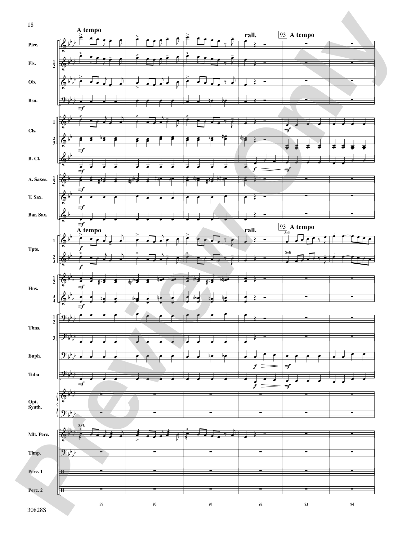 Tahiti Trot: Concert Band Conductor Score & Parts