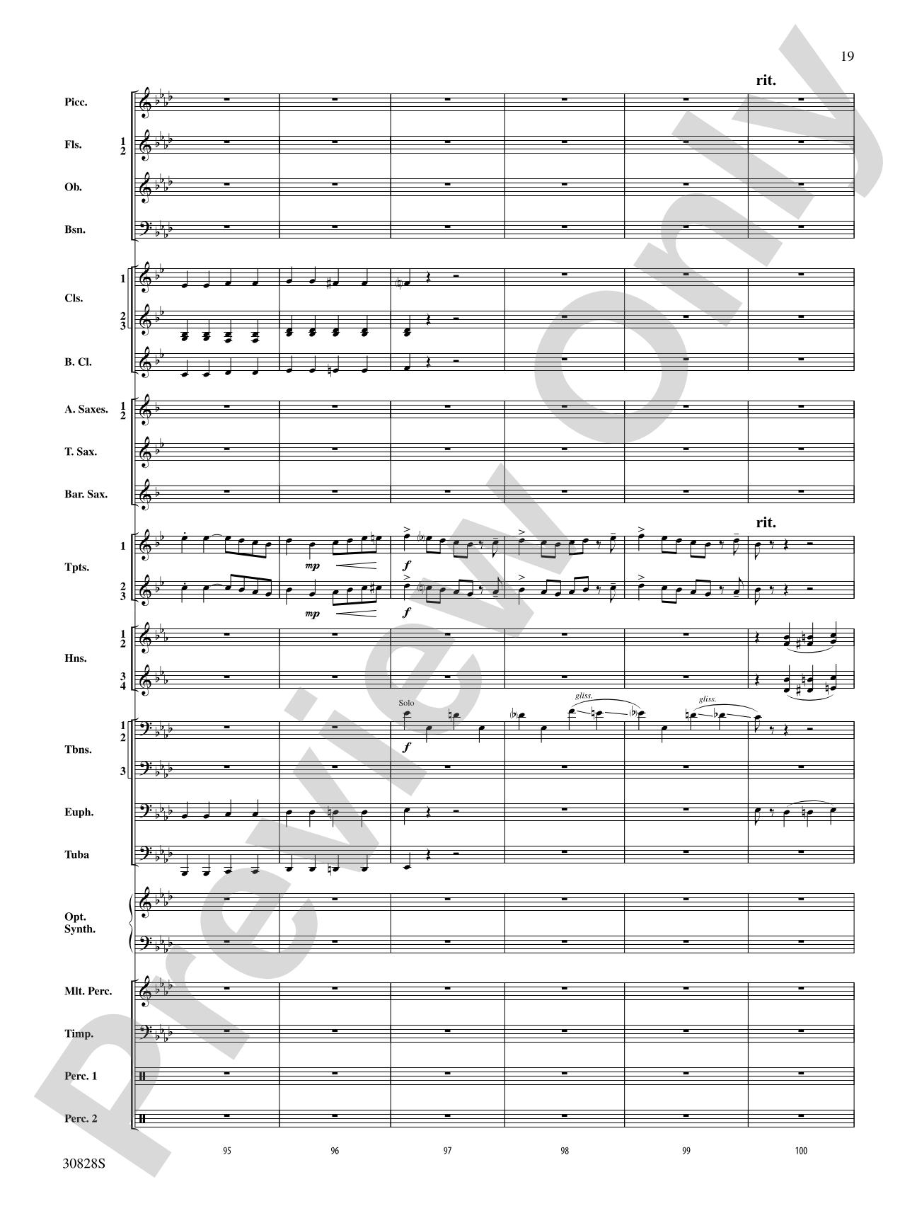 Tahiti Trot: Concert Band Conductor Score & Parts